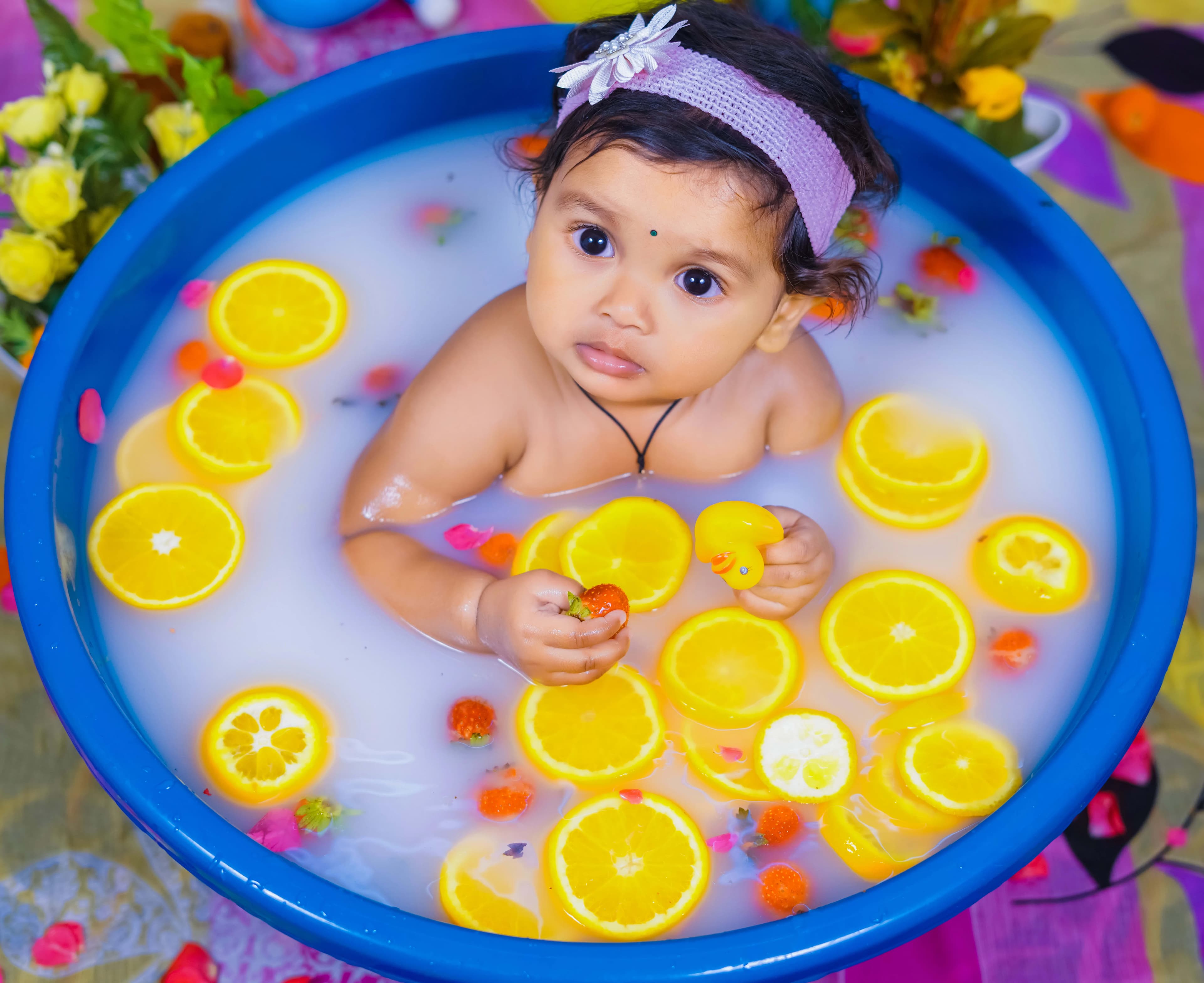 Infant close-up lifestyle photography