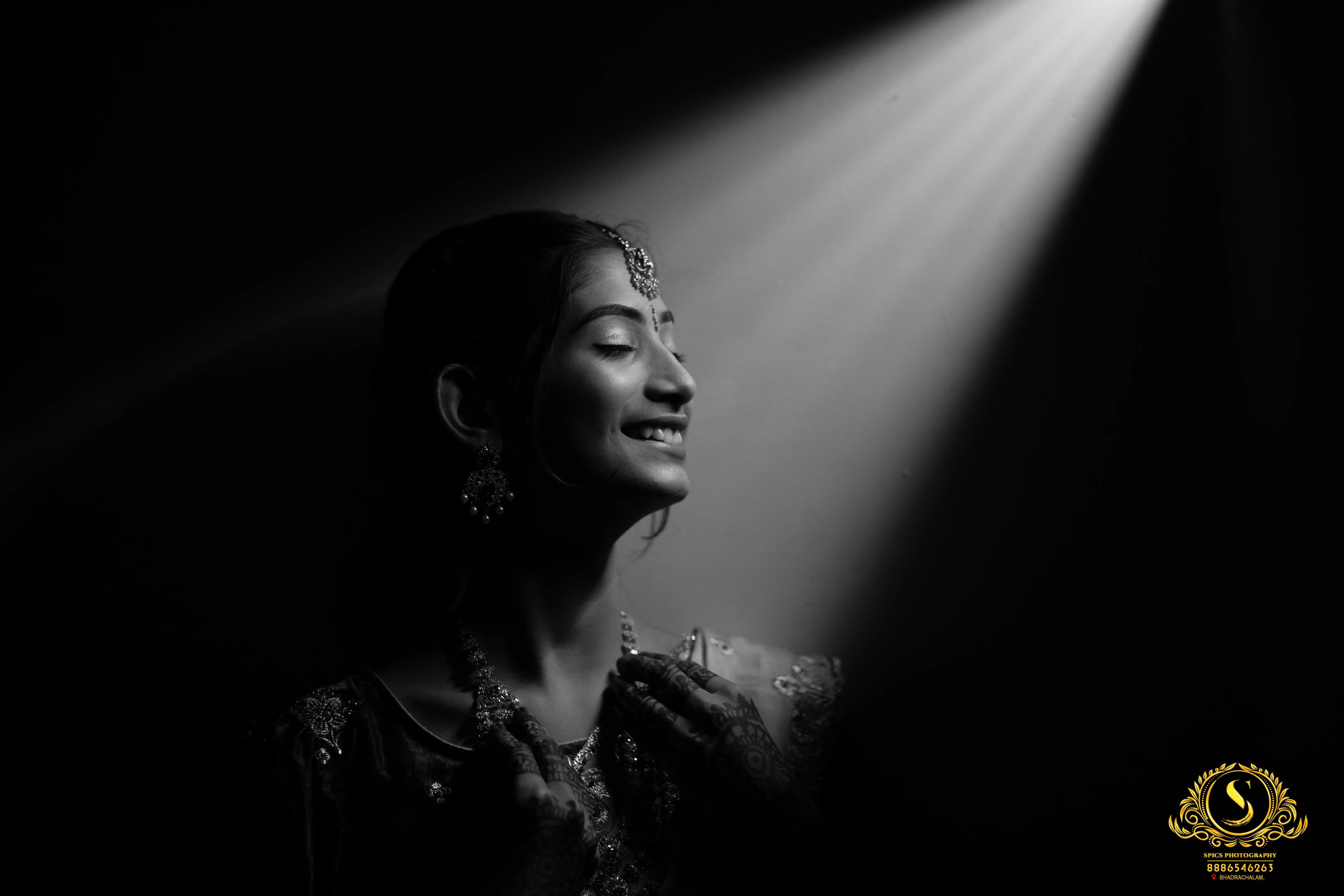 Traditional half saree portrait