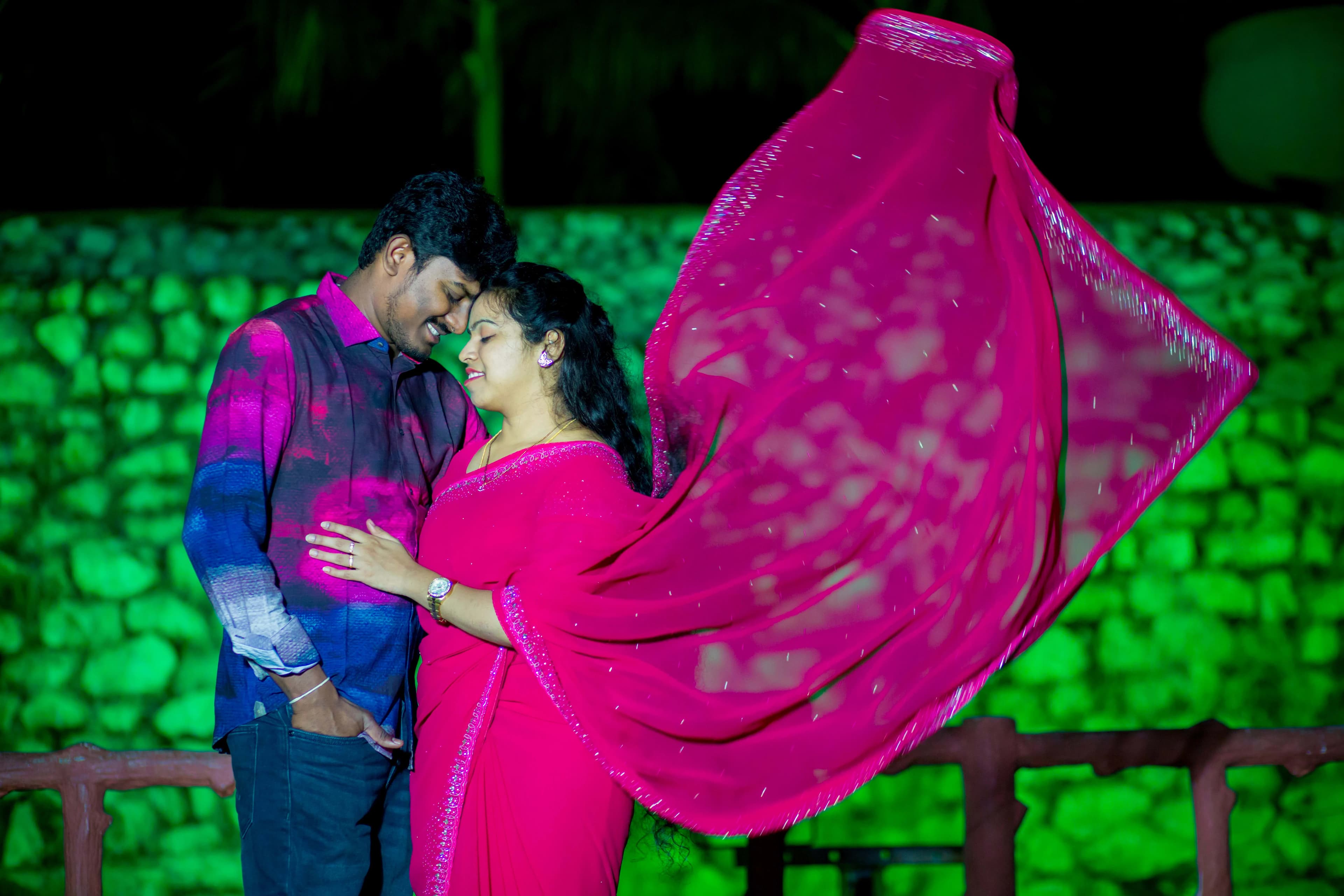 Romantic post-wedding couple photography