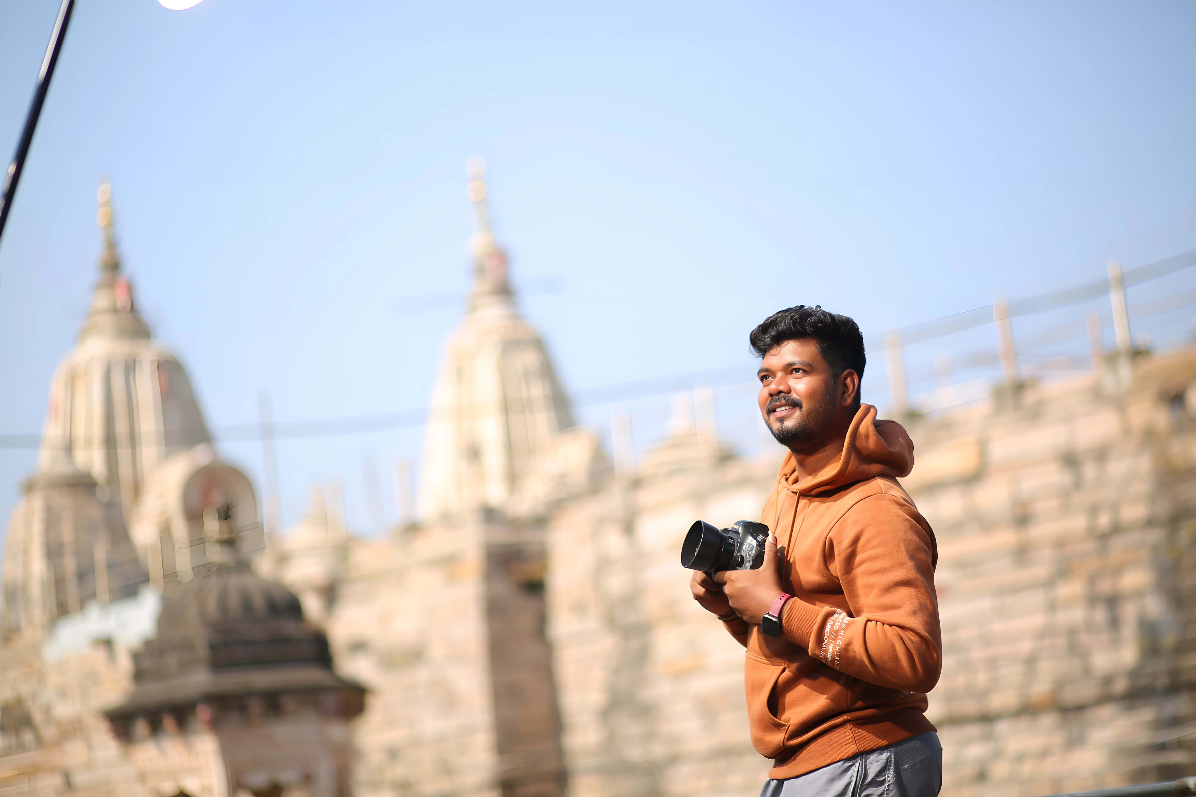 Rakesh in action during a photography shoot